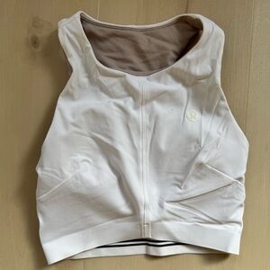Lululemon High Neck Racerback Bra | White | 2